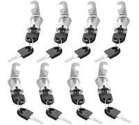 Serrure Batteuse Cylindre, 8PCS Serrure Boite aux Lettres avec 16 Clés Verrou de Porte pour Armoire Serrure Batteuse a Came Barill