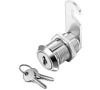 Serrure Batteuse Cylindre, Verrou de Porte pour Armoire, Serrure Batteuse a Came Barillet pour Boite aux Lettres Tiroir, 30mm