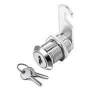 Serrure Batteuse Cylindre, Verrou de Porte pour Armoire, Serrure Batteuse a Came Barillet pour Boite aux Lettres Tiroir, 30mm