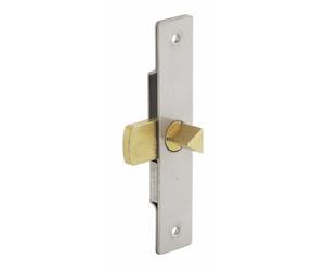 Serrure batteuse inox en applique - EDF - à triangle mâle en laiton MÉTALUX