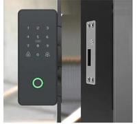 Serrure biométrique, code et badge connectée pour baie vitrée locky-8-type c
