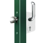 Serrure blanche pour coulissant / 40 mm