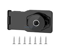 serrure boite aux lettres Ensemble de serrures à moraillon robustes 5 pouces, clé multifonctions, for armoires, portes hangar, et tiroirs(Black)