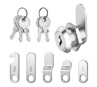 Serrure Boite aux Lettres, Verrou de Sécurité Serrure Boite aux Lettres avec 5 Plaques de Verrouillage Différentes et 5 Clés, pour Barillet Boîte aux Lettres, Casier, Boîte à Outils (30mm)