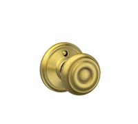 Serrure bouton non tournante de style g orgien SCHLAGE Lock Company en laiton satin F170 GEO 608