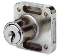 Serrure à paillettes V44 laiton nickelé gauche axe 25mm zamak moulé - VACHETTE - 11101000