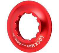 Serrure centrale de précision en alliage d'aluminium usiné CNC vers adaptateur à six boulons compatible avec les freins à disque de VTT et vélo de route avec support d'essieu traversant (intérieur