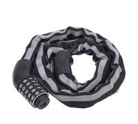 Serrure CodéE Antivol Pour VéLo, CâBle De Verrouillage Sans Clé, Cinq Mots De Passe RéFléChissants, Noir