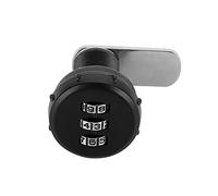 Serrure Codée Numérique pour Armoire, Serrure de Meuble à Combinaison à 3 Roues en Alliage de Zinc avec 3 Mots de Passe de sécurité Codés, Idéale pour (L = 19 épaisseur de