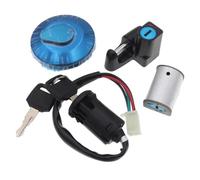 Serrure Commutateur Clé Contact Moto Kit commutateur d'allumage à 4 fils pour Monkey Z50 50A Z50J Z50R pour Mini Bike, clé verrouillage du réservoir carburant