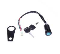 Serrure Commutateur D'allumage Moto pour Plupart Motos Universelles 50cc,70cc,90cc,110cc,150cc,démarrez Commutateur Allumage Clé Verrouillage avec Support Accessoires 1 Jeu