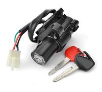 Serrure Commutateur Kit Bouchon Réservoir Contacteur D'allumage Serrure Selle Avec Clé Pour XLV650 XL650 Transalp 2000 2001 2002 2003 2004 2005 2006(Lock)