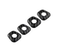 Serrure Compatible Avec BMW Pour X1 F48 X2 F39 2016-2022 4 Pièces Accessoires Voiture Goupille Verrouillage Porte Bouton Capuchon Décoration Couverture Garniture Autocollant(Carbon fiber)