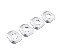 Serrure Compatible Avec BMW Pour X1 F48 X2 F39 2016-2022 4 Pièces Accessoires Voiture Goupille Verrouillage Porte Bouton Capuchon Décoration Couverture Garniture Autocollant(Silver)