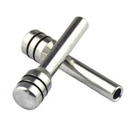 Serrure Compatible Avec VW Pour Golf 3 MK2 MK3 MK4 MK5 MK6 Pour Bora Pour CC Pour Passat B6 B5 B7 Pour Polo Capuchon Bouton Verrouillage Porte Arrière Voiture Pièces Modification(Silver)