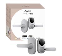 Serrure connectée Aqara U300, serrure de porte d'entrée sans clé à empreinte digitale avec poignée, filetage sur fil, touches Apple Home, clavier