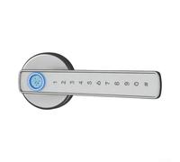 Serrure Connectée Biométrique Empreinte Digitale Cylindre Intelligent pour rfid APP pour Porte Maison 30-60mm(Sliver-White)