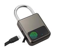 Serrure connectée, Cadenas d'empreintes digitales étanche intelligent sans clé casier de sécurité serrure d'empreintes digitales Anti-vol USB Charge for vélo Gym casier bagages,Construite pour durer