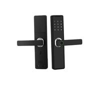 Serrure Connectée, Clavier Tactile Bluetooth à Empreintes digitales, Serrure de Porte Intelligente d'appartement, Serrure de Porte d'entrée sans clé for Porte d'entrée(22X185(5050),Silver Color)