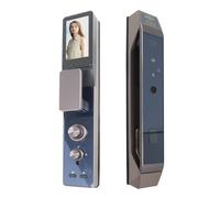 Smart Lock PNI SafeHome PTY8825, code, carte, reconnaissance faciale, empreinte digitale, application intelligente Tuya, 30 utilisateurs, caméra intégrée