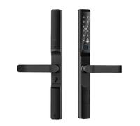 Serrure Connectée, Poignée de Verrouillage de Porte d'entrée sans clé, mortaise, accès for Smartphone, 85, 92mm, Ultra-Mince, Application, Commande à Distance, WiFi, Serrure Intelligente(2885)