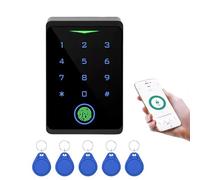 Serrure Connectée Porte D'entrée, Kit Système de Contrôle d'Accès, WiFi Tuya Télécommande D'accès IP68 Étanche à l'eau avec RFID, D'empreintes, APP pour Système de Contrôle D'accès Ouvre