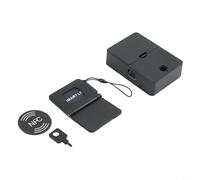 Serrure Connectée pour rfid NFC pour Meubles Serrure Connectée | Accès , carte pour rfid ou NFC, idéal tiroirs casiers, installation simple, design compact noir