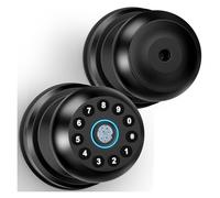 Serrure connectée Serrure de Porte à Empreintes digitales, Bouton de Porte Intelligent à Empreintes digitales avec Clavier, Boutons de Porte biométriques avec contrôle par Application Porte