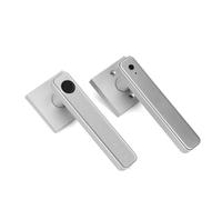 Serrure connectée, Serrure de porte électronique numérique à mot passe, type C, charge d'urgence for portes(Silver)
