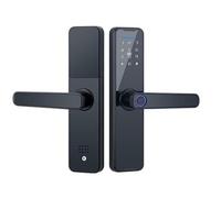 serrure connectée Serrure de porte intelligente numérique avec poignée, serrure électronique à empreintes digitales avec clavier, for hôtels, bureaux, maisons digitale