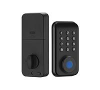 Serrure ConnectéE, Serrure Intelligente Serrure électrique intelligente à pêne dormant avec empreinte digitale et loquet, verrouillage automatique par clé/mot de passe/déverrouillage par application