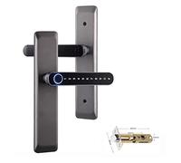 Serrure connectée,Smart Lock Serrure électronique numérique Tuya serrures d'empreintes digitales biométriques intelligentes Serrure de Porte d'entrée sans clé for Maison Bureau à Domicile(T11gun)