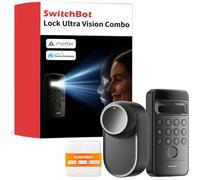 Serrure Connectée SwitchBot Ultra WiFi avec Reconnaissance Faciale 3D et Empreinte Digitale