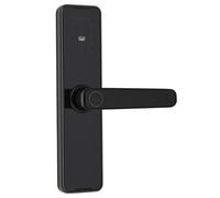 Serrure Connectée WiFi Empreinte Digitale 5 Méthodes Déverrouillage, TUYA App Carte ode, Alarme Sécurité Anti-Effraction Porte 30-50mm Serrure Intelligente Avec Poignées
