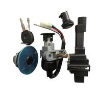Serrure Contact Motos Interrupteur Clé Contact pour Jog 50 Lock Ignition Key Switch Set Kit Clé Verrouillage Siège pour QJ pour Keeway Scooter Moto Pièce Rechange