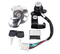 Serrure Contacteur D'allumage Moto Compatible Avec CMX250 CA125 1995 1996 1997 1998 1999 Interrupteur D'allumage Moto Verrouillage Verrouillage À Gaz Capuchon Clé Ensemble Clés Pièces Démarrage Access