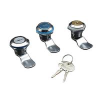 Serrure cylindrique en fer for compteur d'eau et d'électricité, serrure à languette MS403, petite armoire de distribution circulaire de 18 m, 1 pièce(All Iron)