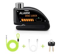 Serrure D'alarme Antivol Pour Moto,Cadenas De Roue,Étanche,Pour Scooter - Type Black Rechargeable