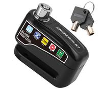 Serrure D'alarme De Frein À Disque De Roue De Moto,Antivol De Vélo,Serrure Électrique,Étanche,Accessoires De Vélo - Type Black