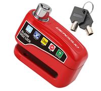 Serrure D'alarme De Frein À Disque De Roue De Moto,Antivol De Vélo,Serrure Électrique,Étanche,Accessoires De Vélo - Type Red