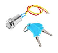 Serrure d'allumage à clé à 2 fils, serrure d'allumage de moto pour scooters, motos VTT, karting, vélos pliants, Electrombile