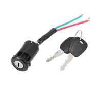 Serrure D'allumage Interrupteur D'allumage À 3 Fils pour Motos, Scooters, Kart, VTT, Vélos Électriques, Verrouillage avec Clés Serrure Démarreur Moto(1Set on Off Key)