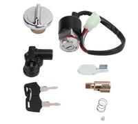 Serrure d'Allumage Kit de cache-contact gaz pour serrure casque (2 clés) pour Dax pour Skyteam 50cc 125cc Interrupteur d'allumage à clé
