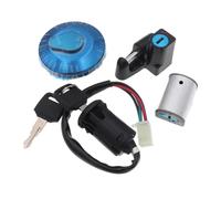 Serrure D'Allumage Moto pour Monkey Z50 50A Z50J Z50R pour Mini Bike Kit D'interrupteur D'allumage À 4 Fils Réservoir Carburant Serrure Clé Bouchon Casque Siège