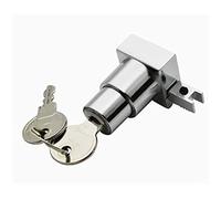 Serrure d'armoire 4 * même clé Serrure à Poussoir avec 2 clés pour Porte coulissante en Verre vitrine Serrure Meubles Armoire Serrure 5mm-8mm épaisseur matériel