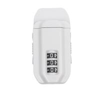 Serrure d'armoire à 3 chiffres sans clé, serrure de tiroir en métal anti-levier avec vis dissimulées pour la sécurité de la maison et du bureau, blanc, 7 x 4 x 1 cm