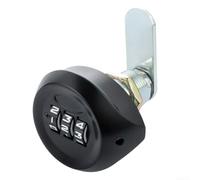 Serrure d'armoire à clavier en alliage de zinc Code à 3 chiffres (A) | Alliage de zinc robuste, 3 chiffres pour combo, s'adapte aux tiroirs, armoires, finition noire, pour une construction durable