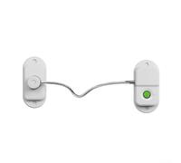 Serrure d'armoire à empreintes digitales avec verrouillage de tiroir de sécurité enfant, serrure de porte rechargeable par USB avec chargement de type C, sans perçage et anti-effraction (blanc)