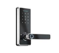 Serrure D'armoire Cachée avec Application Tuya, Biométrique Intelligente À Empreintes Digitales, Mot De Passe Électronique, Carte RFID, Porte Facile Haute Sécurité(T2-TY-S-6050147)