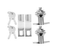Serrure D'armoire Électrique Argenté en Alliage D'aluminium Ms302 | Clé, Protection Antivol, Usage pour Coffret et Boîte, Finition Élégante Moderne, Opération Simple